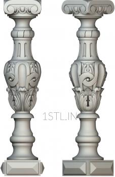 Balusters (BL_0592) 3D model for CNC machine